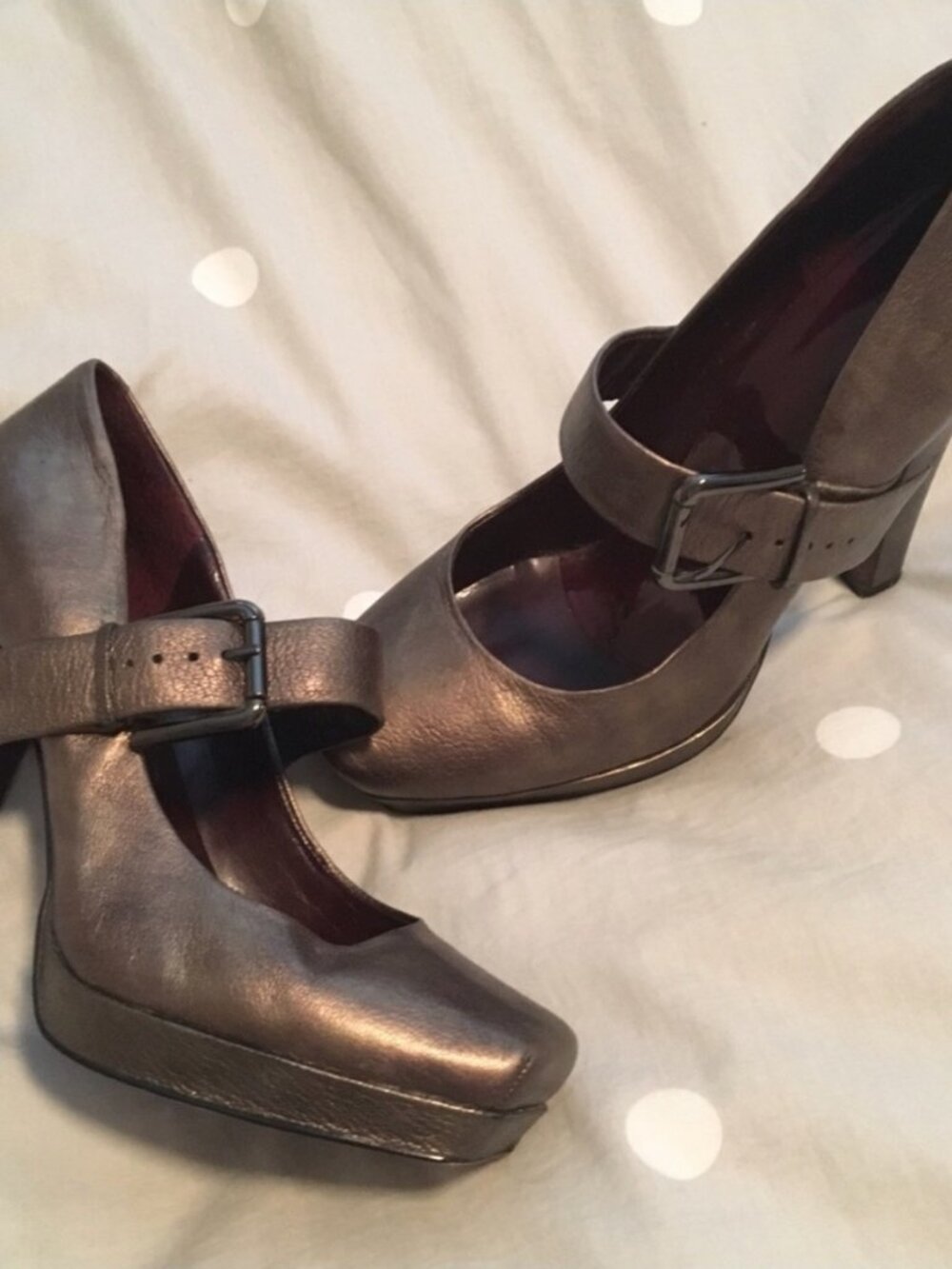 Jessica Simpson Gunmetal Mary Jane Pump 9